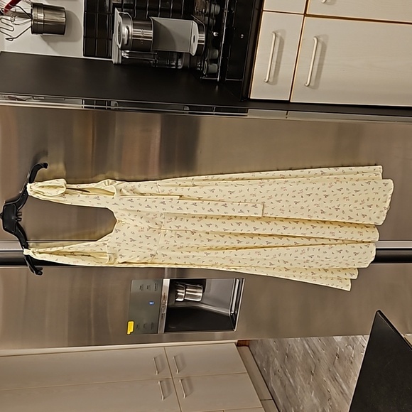 💕HOUSE OF CB💕 Alicia Midi Sundress ~ Lemon Floral Print Large - Picture 13 of 16